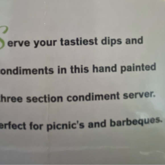 Clay Art Grill Time Condiment Server - Picture 3 of 3